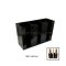 กล่องใส่แก้วอะคริลิค 16-22 ออนซ์ สีดำ(3 ช่อง) ขนาด 32x11x20 cm