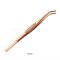 ที่คีบถ้วยชาสแตนเลส 22 cm ปลายงอ สีrose gold
