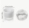 พิมพ์น้ำแข็งกลมเล็ก (mini) 1 ก้อน สีขาว (8 pcs/ห่อ)
