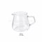 โถแก้วรองกาแฟดริป 650 ml ไม่มีสเกล(ปากกว้าง)