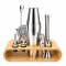 COCKTAIL SHAKER SET (พร้อมฐานวางไม้) 750/600 ml