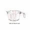 ถ้วยตวงแก้ว 500ml/16oz/2cups
