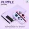 PURPLE EDITION ซิลิโคนเคส TPU CASE เนื้อนิ่ม สำหรับ Nintendo Switch แยก3ชิ้นรอบตัว ใส่ง่าย ถอดง่าย ไม่ย้วย ไม่กัดเครื่อง