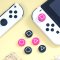 Akitomo™ ครอบปุ่ม Analog จุกยาง Nintendo Switch / Switch LITE / Switch OLED ลาย Squid Game ดำชมพู 1ชุดมี6ชิ้น