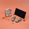 PawDiary™ ครอบปุ่ม จุกยาง Analog สำหรับ Nintendo Switch สวมใส่จอยคอน ลาย หมาชิบะแมวเทา 1ชุด=4ชิ้น งานแบรนด์ คุณภาพดี
