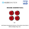 AudioBastion Redline Damper PLUS+ Anti Vibration Damping Pads Aluminum / Silicone 48.8 x 20mm  (Set x 4)
