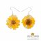 ต่างหูดอกเก๊กฮวย - Mini Chrysanthemum Earring (Yellow)