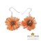 ต่างหูดอกเก๊กฮวย - Mini Chrysanthemum Earring (Orange)