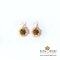 ต่างหูดอกพูม่าสีชมพู - Puma Earring (แบบตะขอ)