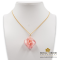 จี้ดอกไฮเดรนเยีย - Compound Hydrangea Pendant (สีชมพู)