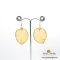 ต่างหูกลีบดอกเฟื่องฟ้าสีครีมขอบทอง / Bougainvillea Petal Earring