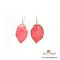 ต่างหูกลีบดอกเฟื่องฟ้าชมพูขอบทอง / Bougainvillea Petal Earring