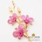 ช่อดอกล้วยไม้หวาย ( Dendrobium Orchid ) สีชมพู