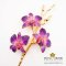 ช่อดอกล้วยไม้หวาย ( Dendrobium Orchid ) สีชมพูม่วง