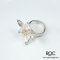 แหวนเงินแท้ดอกพุดพิชญา / Fine Silver Snowflake Flower Ring