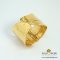 กำไลทองใบมะม่วง / Golden  Mango Leaf Cuff Bracelet