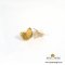 ต่างหูทองใบบัวบก / Pennywort  Leaves in Gold finish Earring
