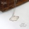 จี้เงินใบกิงโกะ จี้เงินใบแปะก๊วย / Fine Silver Ginkgo Leaf Pendant