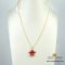 จี้ดอกคอนสวรรค์ขอบทอง / Partially Gold Plated Cypress Vine Flower Pendant