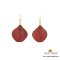 ต่างหูกลีบดอกกล้วยไม้หวายเดนโดรเบียมขลิบทอง / Partially Gold Plated Dendrobium Orchid Petal Earring