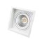 RECESSED DOWNLIGHT SQUARE Matt white 1xAR111 fixture