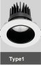 MASK LED RECESSED DOWNLIGHT Dimmable 10W (4 Style)