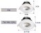 LED TRI  light Downlight Recessed