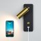 LED Wall Lights With Switch And USB Interface