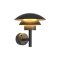 Led  MUSHROOM WALL LAMP 10W Black, powder coated IP65 AW88001