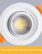 LED CYCLONE Downlight Recessed Dimmable