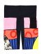 Multicolor Pants : Color Block with Abstract Art