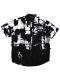 Black Casual shirts : Abstract with Black & White