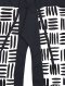 Black&White Pants : Black Pattern on White Background