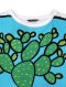 Woman Blouse - White : Cactus on the Blue Window