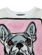 Woman Blouse - White : Charming Bulldog Puppies