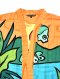 Woman Kimono Jacket - Orange : Women Having Fun in the Water on orange Background