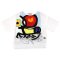 Woman Blouse - White : Miro Multicolor Abstract Art