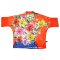 Orange Turtle Neck Blouse : Multicolor Rose Vase