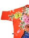Orange Turtle Neck Blouse : Multicolor Rose Vase
