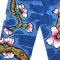 Blue Relax Pants : Pink peach blossom