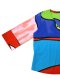 เสื้อผู้หญิงคอวีแขนยาว - หลากสี : ลายแอปสแตรค สีฟ้า สีแดง และสีเขียว