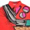 Women Long Sleeve Shirts - Red : Clash of Curves
