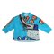 Women Long Sleeve Shirts - Blue : Clash of Curves