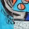 Women Long Sleeve Shirts - Blue : Clash of Curves