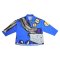 Women Long Sleeve Shirts - Blue : Clash of Curves