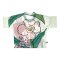 Woman Blouse Turtle Neck - White :  Pink Tulip Field