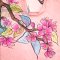 Woman Blouse Turtle Neck - Pink : The Dreamy Pink Bougainvillea