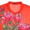 Woman Blouse Turtle Neck - Red : The Crimson Rose Bloom