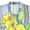 Woman Blouse Turtle Neck - Grey : The Golden Lily & Misty Grey