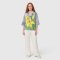 Woman Blouse Turtle Neck - Grey : The Golden Lily & Misty Grey
